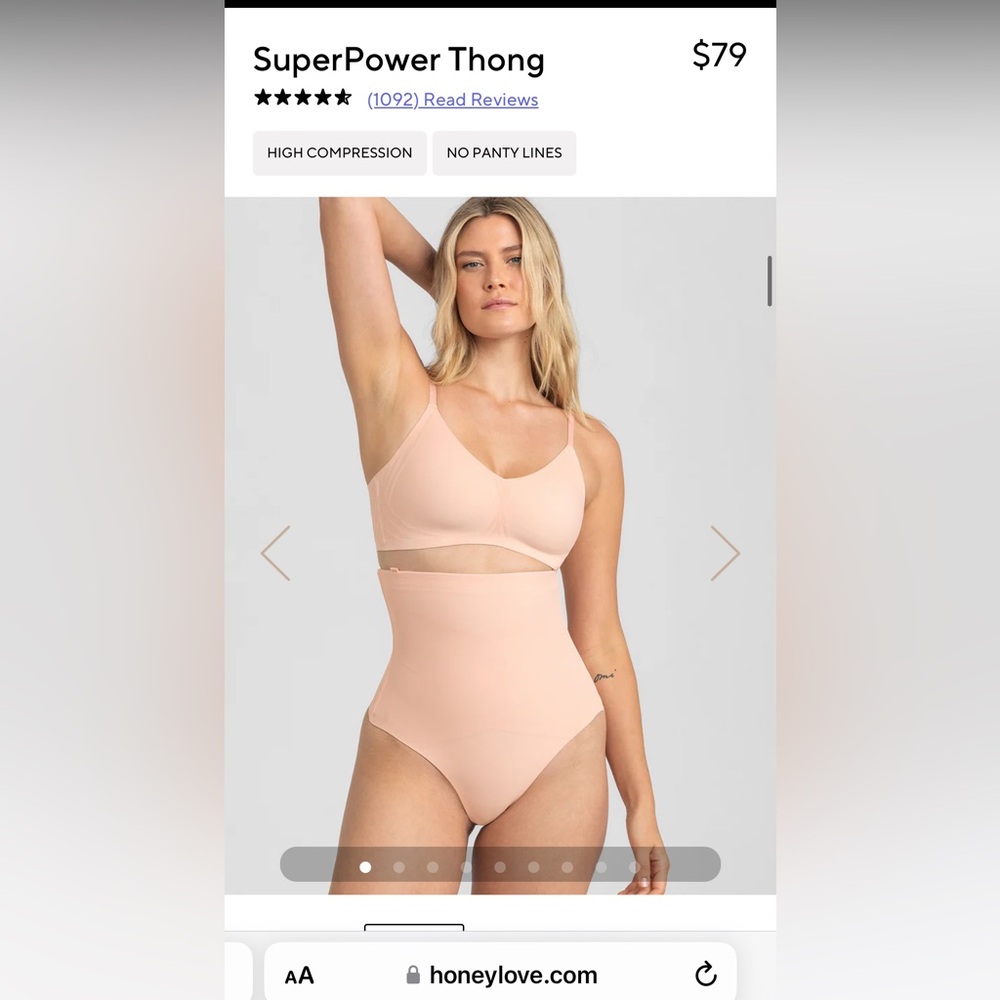 Honeylove shape wear, size Large. Never worn or opened. Tags still on